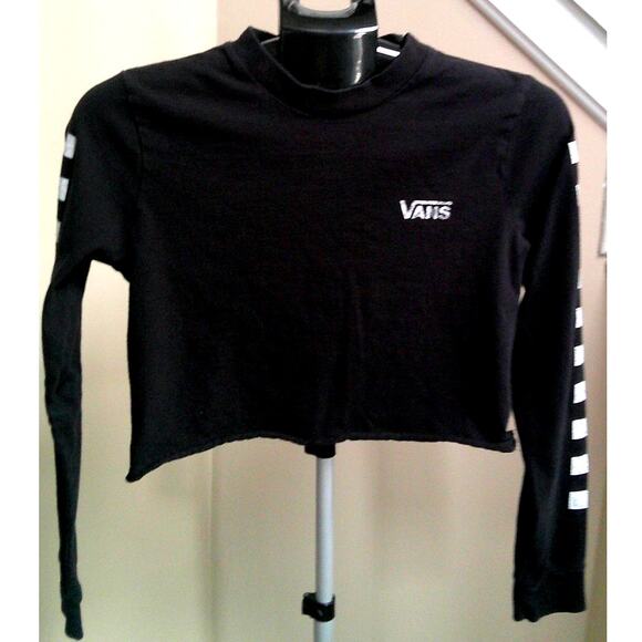 Vans Tops - Vans Long Sleeve, Cropped Juniors Small Black Shirt XS